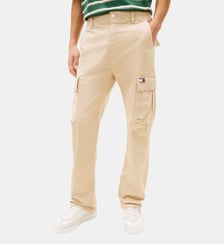 Pantalon droit cargo signature Tommy Hilfiger