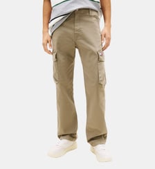 Pantalon droit cargo signature Tommy Hilfiger