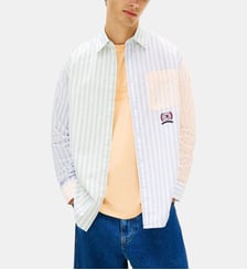 Chemise ample coton seersucker à rayures Tommy Hilfiger