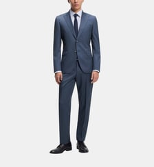 Costume deux pièces rayé en laine vierge BOSS