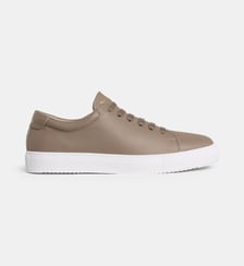 Baskets basses en cuir grainé National Standard