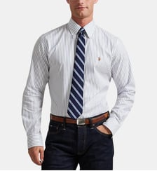 Chemise droite rayée en coton Polo Ralph Lauren