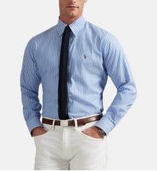 Chemise droite rayée en coton Polo Ralph Lauren