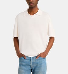 Pull polo droit maille Calvin Klein