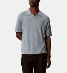 Pull polo droit maille Calvin Klein