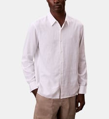 Chemise droite en lin mélangé Calvin Klein