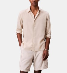 Chemise droite en lin mélangé Calvin Klein