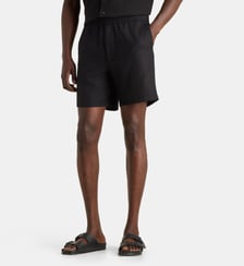 Short droit en lin et coton Calvin Klein