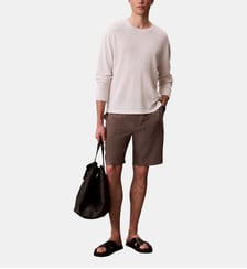 Bermuda droit signature Calvin Klein