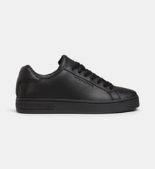Baskets basses en cuir finition mate Armani Exchange
