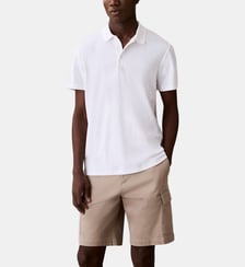 Polo droit signature Calvin Klein