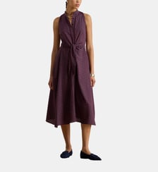 Robe chemise mi-longue sans manches imprimé Lauren Ralph Lauren