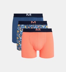 Lot de 3 shortys stretch en coton bio Mariner
