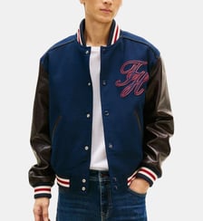 Blouson droit broderie signature Tommy Hilfiger
