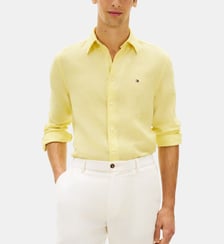 Chemise droite en lin Tommy Hilfiger