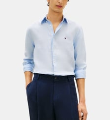 Chemise droite en lin Tommy Hilfiger
