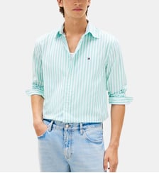 Chemise droite à rayures Tommy Hilfiger