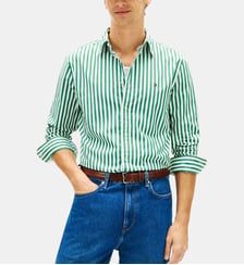 Chemise droite à rayures Tommy Hilfiger