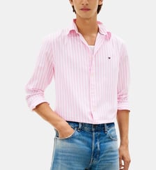 Chemise droite à rayures Tommy Hilfiger
