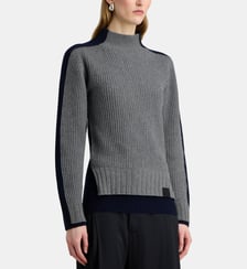 Pull ajusté Jumper bicolore cachemire et laine  Stella McCartney
