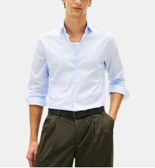 Chemise droite Hairline en coton Tommy Hilfiger