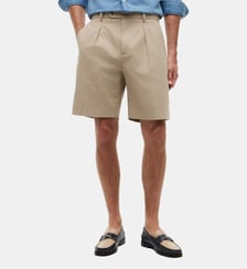 Bermuda droit en coton et lin Tommy Hilfiger