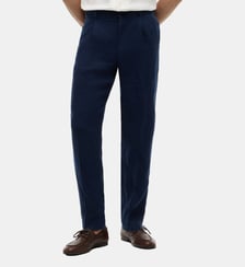 Pantalon droit en lin mélangé Tommy Hilfiger
