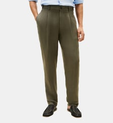 Pantalon droit en lin mélangé Tommy Hilfiger