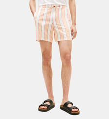 Short droit en coton à rayures Tommy Hilfiger
