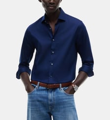 Chemise droite signature Tommy Hilfiger