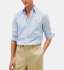 Chemise droite à rayures Tommy Hilfiger