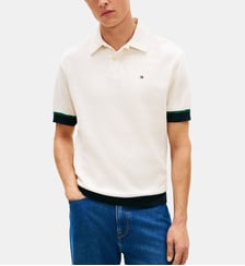 Polo droit signature Tommy Hilfiger
