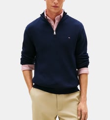 Pull droit signature Tommy Hilfiger