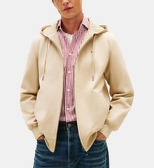 Sweat droit zippé signature Tommy Hilfiger