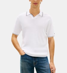 Polo en coton droit Tommy Hilfiger