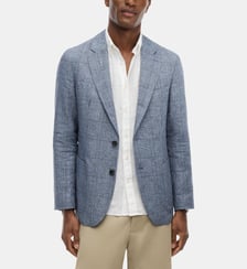 Blazer droit à carreaux Tommy Hilfiger