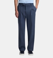 Pantalon tapered en twill de coton stretch  BOSS