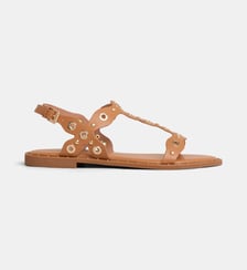 Sandales plates Canna œillets Bibi Lou
