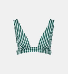 Haut de maillot de bain L'ensorcelant motif à carreaux Anja