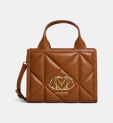 Sac à main matelassé monogramme Love Moschino