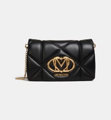 Sac à main matelassé monogramme Love Moschino