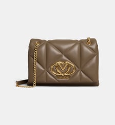 Sac à main matelassé monogramme Love Moschino