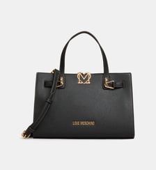 Sac à main Soft Sculpt grainé Love Moschino