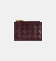 Porte-cartes en cuir tressé Bottega Veneta
