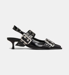 Escarpins slingback à œillets Ganni