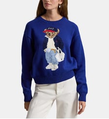 Pull col rond Polo Bear en coton Polo Ralph Lauren
