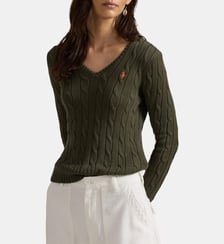 Pull droit Kimberly maille torsadée Polo Ralph Lauren