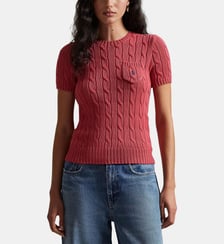 Pull droit manches courtes en coton Polo Ralph Lauren