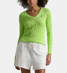 Pull torsadé ajusté en coton signature Polo Ralph Lauren