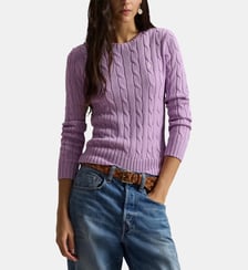 Pull cintré coton maille torsadée Polo Ralph Lauren